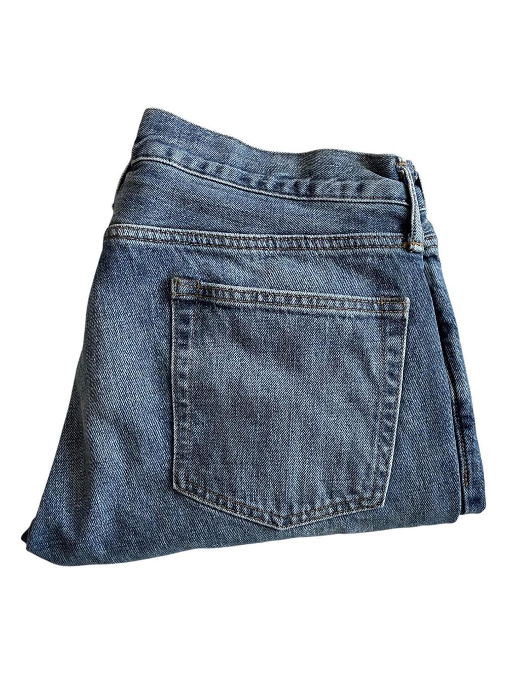 J Crew Jeans Mens 33x32 Medium Wash Straight Leg Denim Blue Casual Pants CLEAN